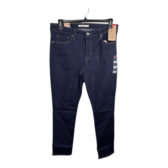 Levis 311 Shaping Skinny Jeans Womens 32x28 (33X28) Dark Wash Mid Rise Stretch - Picture 1 of 15